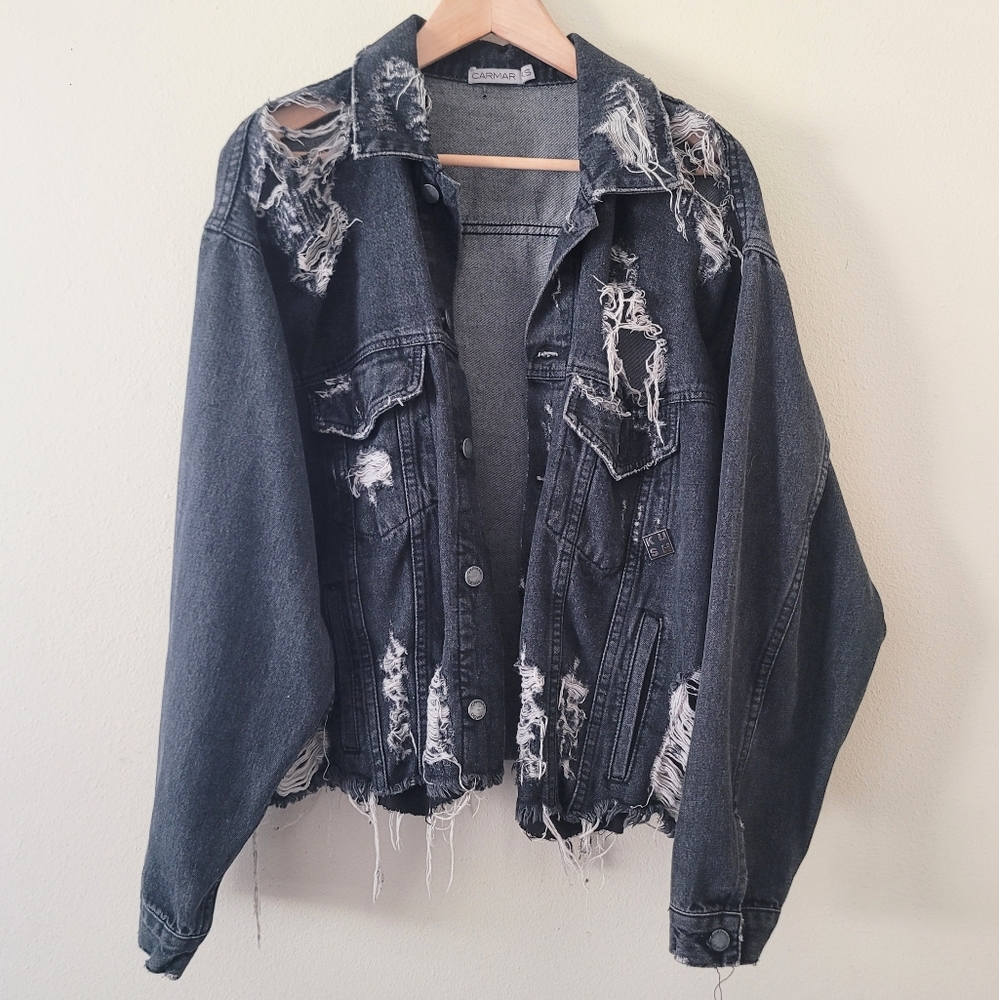 Carmar Charcoal denim jacket XS